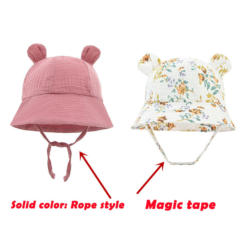 Sombrero de pescador de algodón para bebé, gorro de pescador de Color sólido, gorra de sol Panamá para niño y niña de 0 a 12 meses, primavera y otoño
