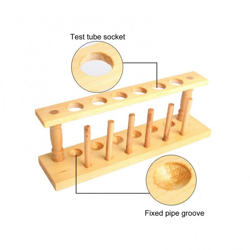 Wooden Test Tube Stand 6/8/10/12 Holes Laboratory Instrument Test Tube Support Rack Stand Shelf