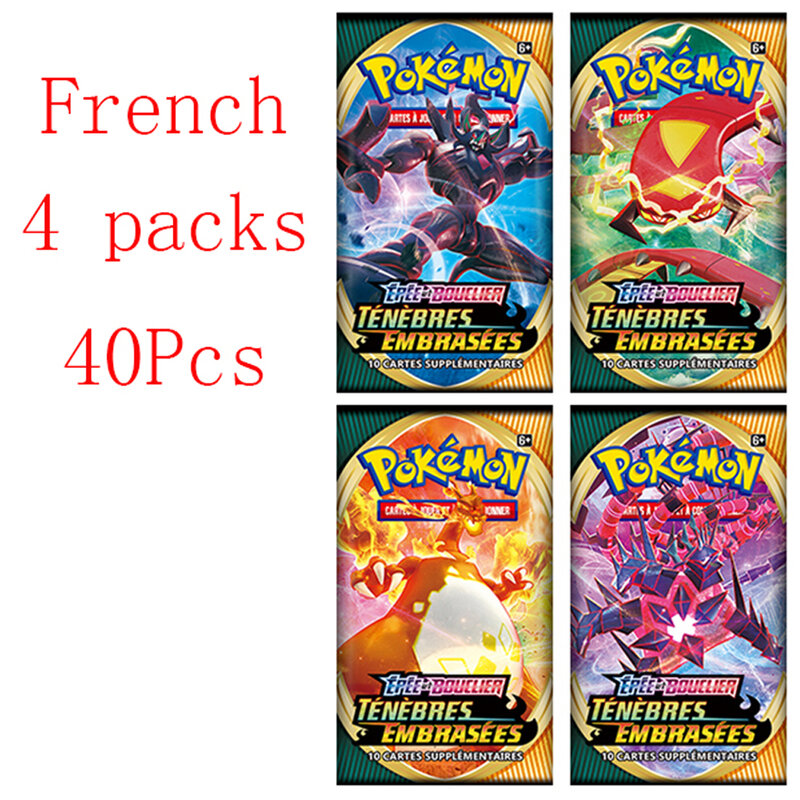 40pc Pokemon Cards GX Tag Team Vmax EX Mega Energy Shining Pokemon Card Game Carte Trading Collection Cards Pokemon Cards