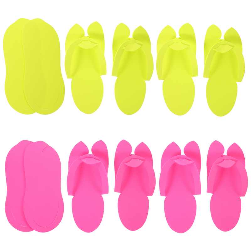 12 Pairs Multifunction Foam Slippers Man Sandals Flip-flops for Men Eva Pedicure Shoes