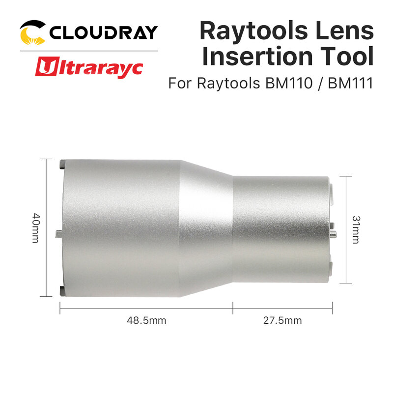 Ultrarayc Raytools Lens Insertion Tool for Focusing and Collimating Lens  on BT210S BT240S BM111 BM110 BM109 Laser Cutting head