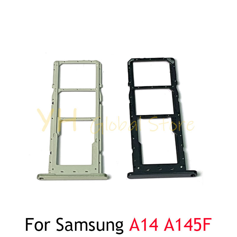 Placa de tarjeta Sim para Samsung Galaxy A14 A145F A146B, adaptadores de lector de tarjetas Micro SD, piezas de reparación