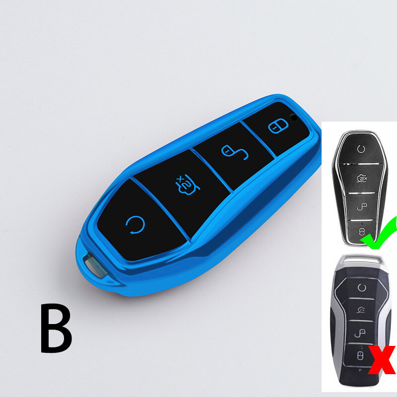 TPU Car Key Case Cover For BYD Tang EV600 Han EV Yuan PLUS ATTO 3 Song PLUS Pro MAX DMI MAX Qin Keychain Accessories Key Shell