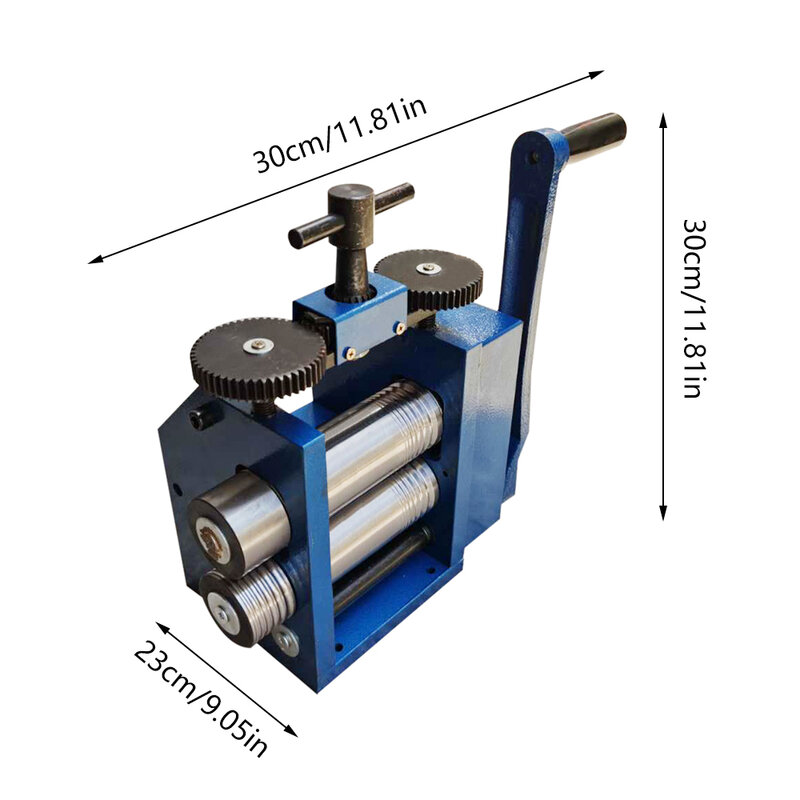 Ferramenta de rolo da imprensa da joia manual 3 "75mm fio plana padrão ferramenta combinação máquina do moinho rolamento