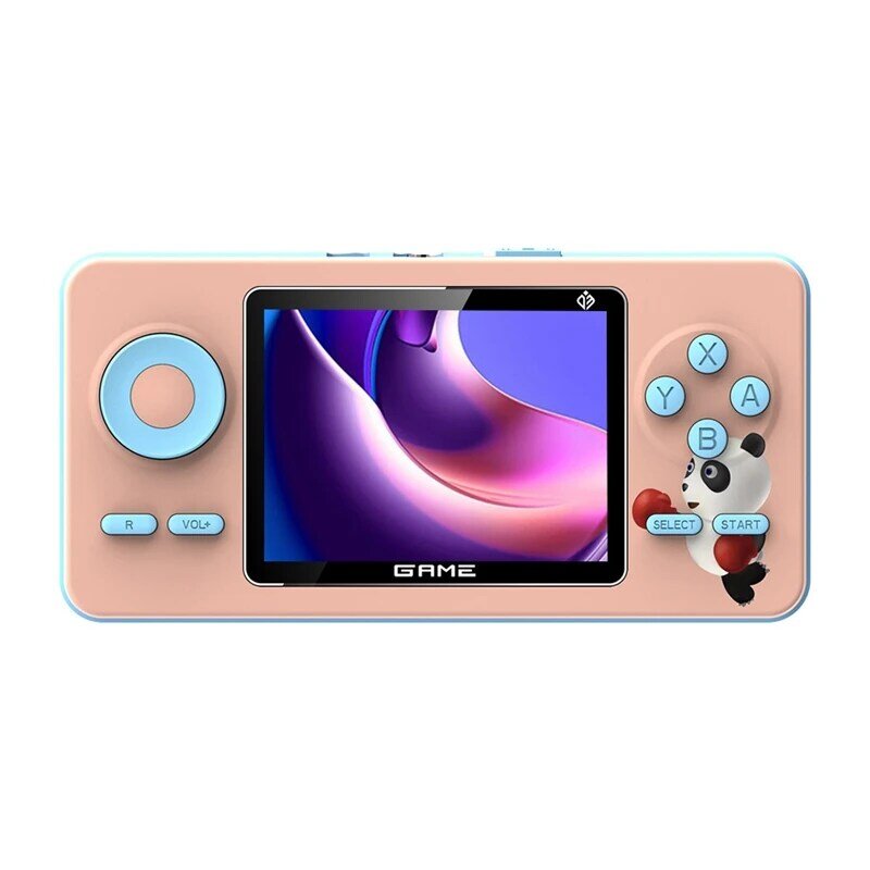 Мини портативная игровая консоль в ретро стиле, Классическая портативная игровая консоль 8 бит с 520 бесплатными играми, подарок для детей-розовый многоразовый, простой в использовании
