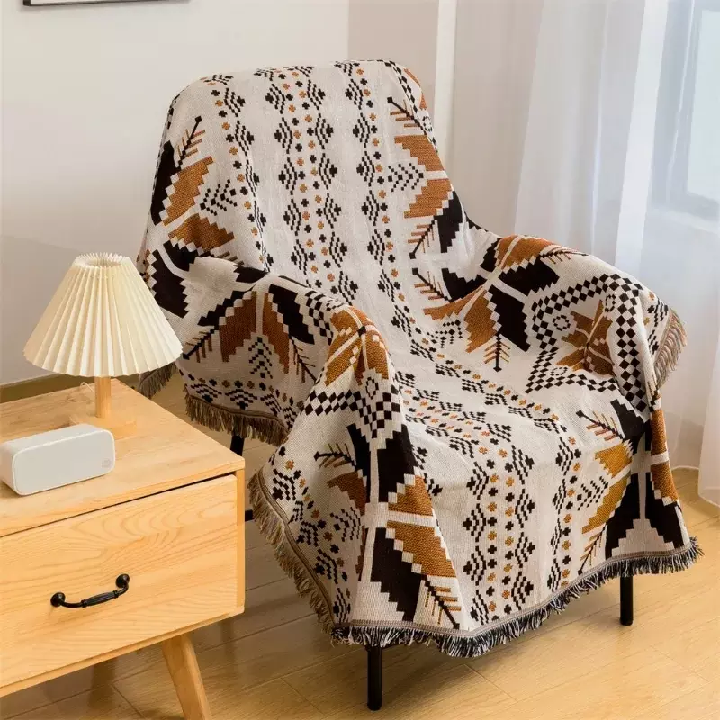 Vintage Sofa werfen böhmische Decke Softsessel bezug Handtuch Baumwolle Tapisserie Tischdecke Familie Dekoration Boho-Stil Festival Geschenk