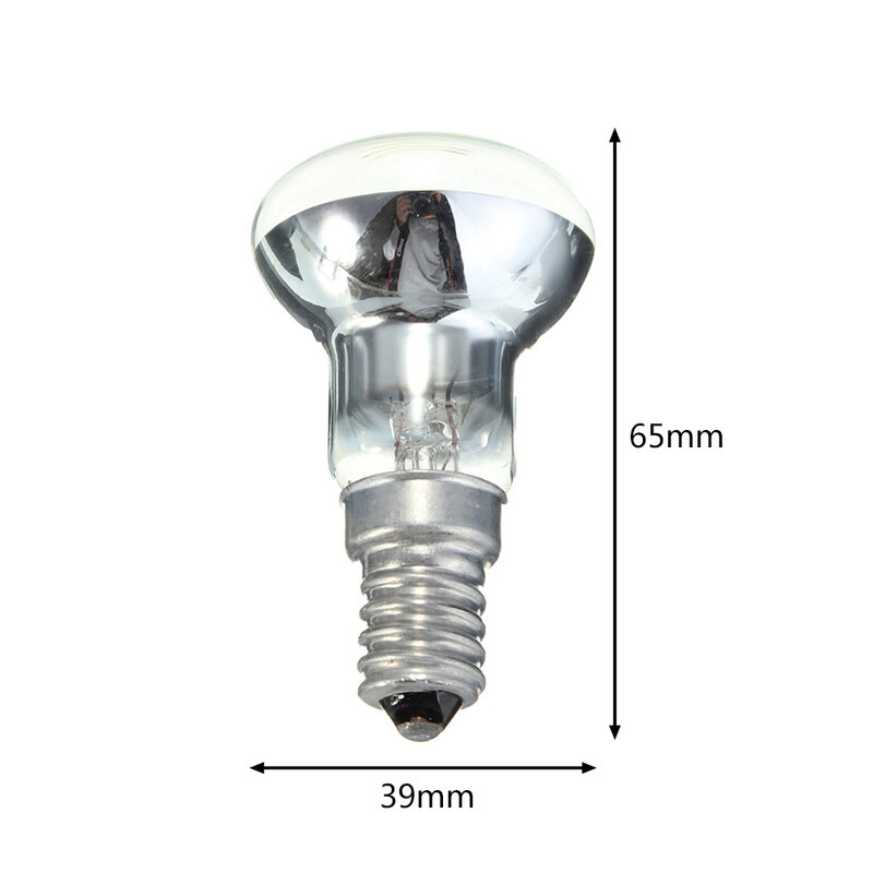 Ampoule Edison 30W E14, support de lumière R39, réflecteur, lampe à lave à filament In347, lampe vintage, fournitures pour la maison