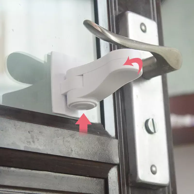 Nowe drzwiowe blokada uchwytu zabezpieczająca przed dziećmi blokada klamki zabezpieczająca przed dziećmi gałka do drzwi z blokadą łatwa w instalacji i użyciu kleju