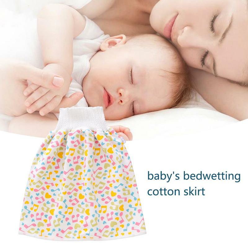 Водонепроницаемая юбка-подгузник, моющаяся Водонепроницаемая хлопковая детская одежда, защита для детских подгузников, защита от смачивания кровати