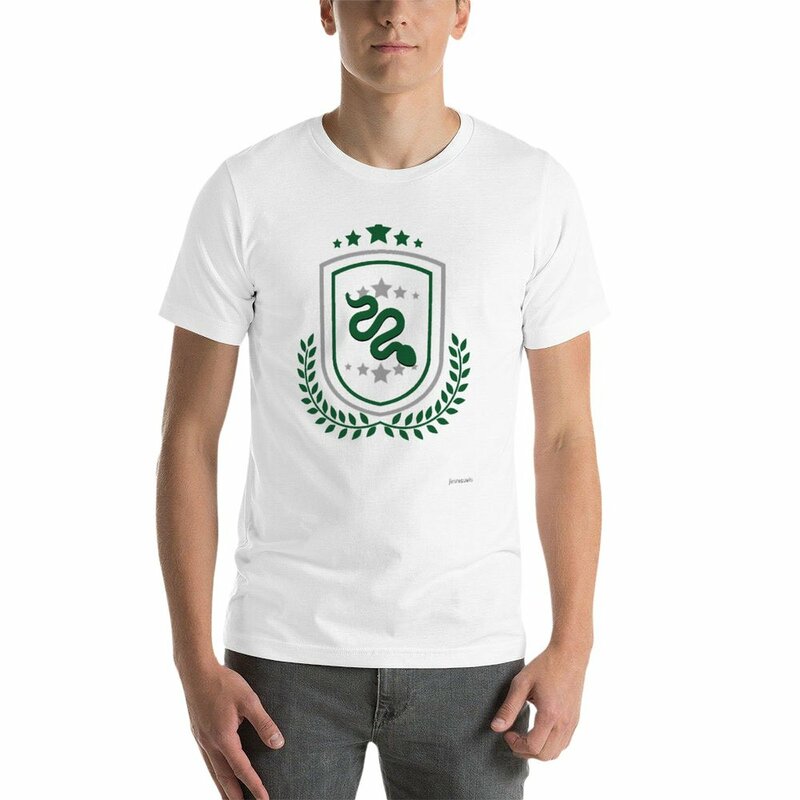 Snake Star Emblem T-shirt para homens, camisetas personalizadas, roupas hippie, novo