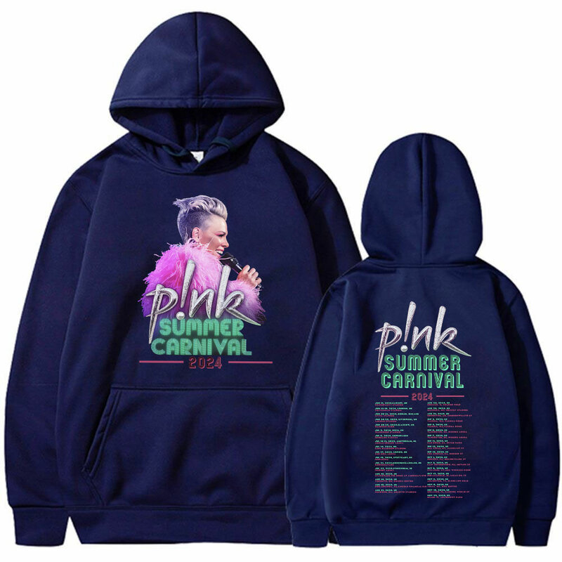 Pink Singer Summer Carnival 2024 Hoodie Men Women Fashion Harajuku Pullovers Vintage Casual Oversized Sweatshirts Coat Fans Gift