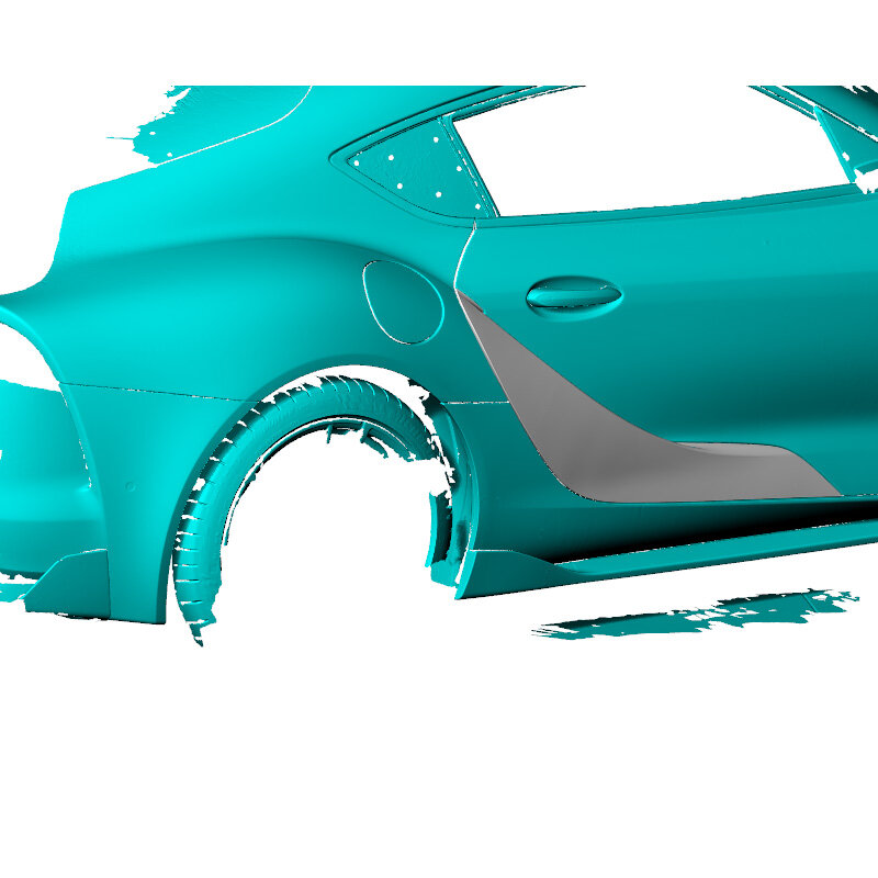 Задние боковые лезвия из углеродного волокна, дверные кранцы для Toyota Supra A90 2019-2024, боковые панели корпуса, Декоративные крылья для панели двигателя