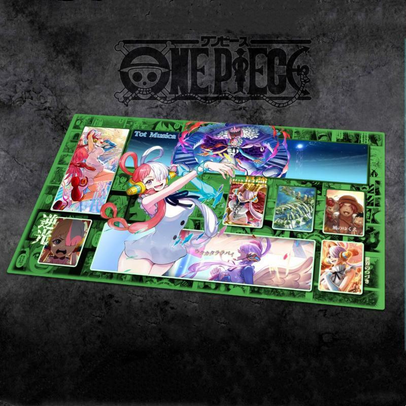ONE PIECE Monkey D Luffy Roronoa Zoro Portgas D Ace 60x35cm Comic Version Dedicated Game Battle Card Mat Anime Gift Toy