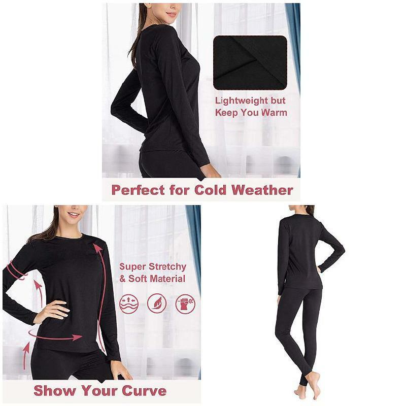 Комплект женского термобелья, мягкий комплект нижнего белья с плюшевой подкладкой, длинные кальсоны
