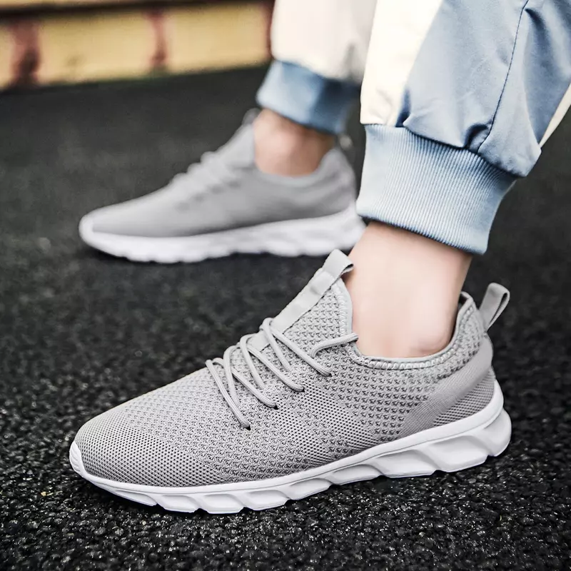 Non-slip Men's Running Shoes Knitting Mesh Breathable Shoes Men Sneakers Male Casual Jogging Men Sport Shoes Zapatos Para Correr