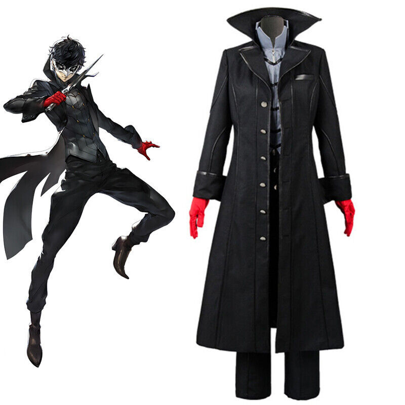 Persona 5 Kurusu Akira Cosplay Costume Joker Uniform Halloween Carnival Women Men Role Play Outfit  Custom Made