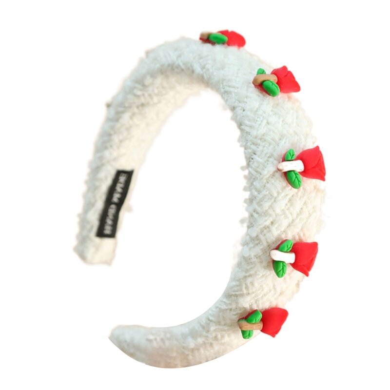 Y166 Glitzer-Haarband, Weihnachtsbaum-Stirnbänder, Partyzubehör für Weihnachten, Neujahr
