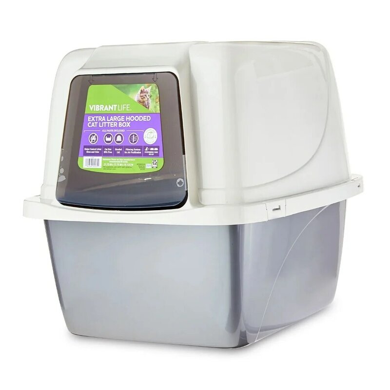 Extra Large Hooded Enclosed Cat Litter Box