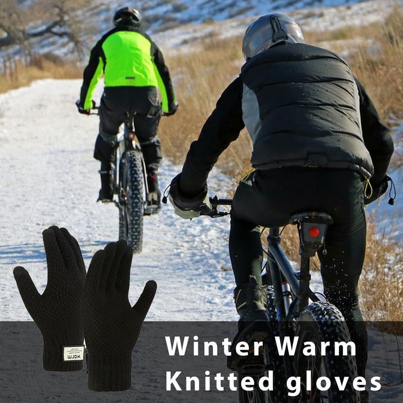 女性用タッチサーマルグローブ、柔らかく防風、暖かい手の保護、実行、冬