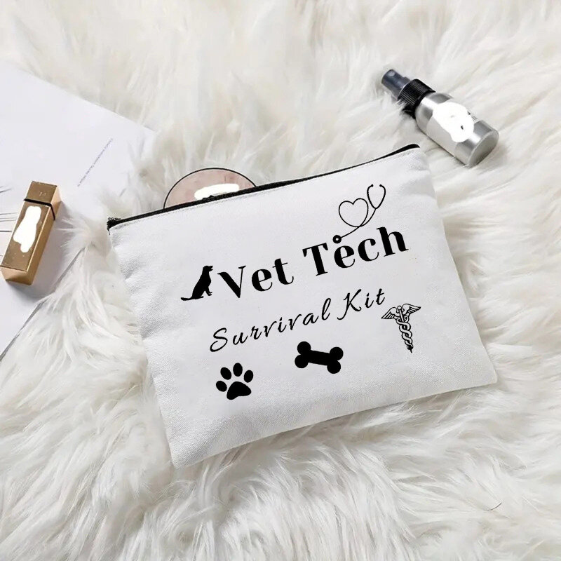 Vet Tech Sueriral Kit Zipper Canvas Bag Women Makeup Bag Insomniac Tool Storage Trendy Travel Handbag Stylish Purse Wallet