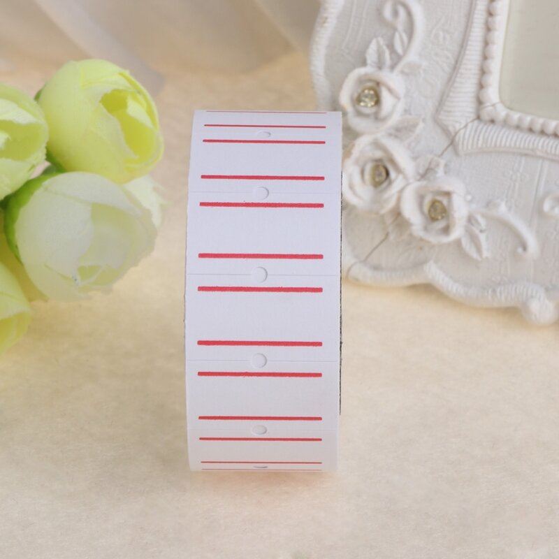 Conjunto etiquetas preço autoadesivas brancas com decalques marcação livros papelaria escolar