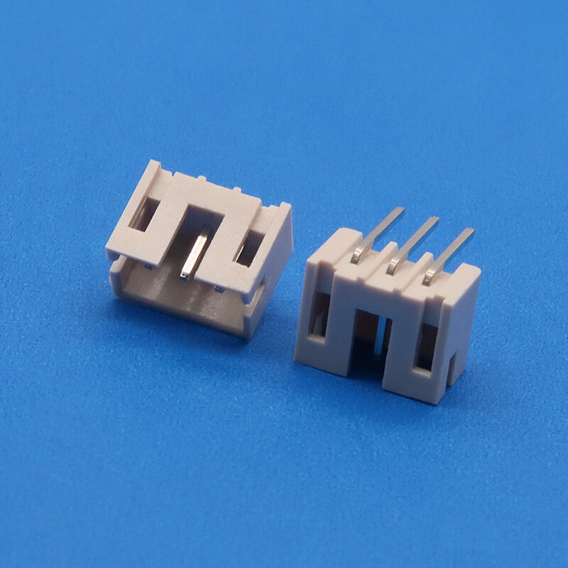 10 unids/lote/bolsa de suministro PH2.0 espaciado gris base de aguja horizontal 2P-16P conector resistente a altas temperaturas 2,0 aguja curva