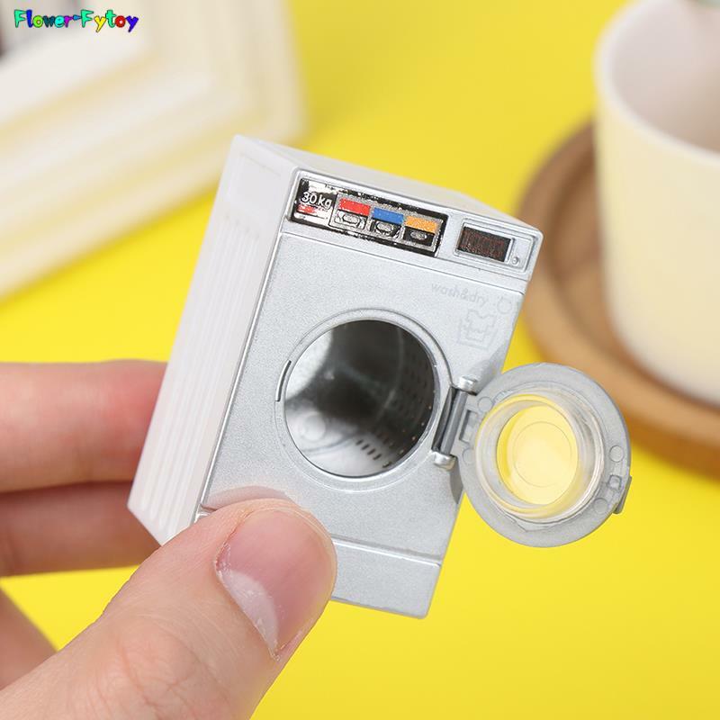 1:12 Dollhouse Miniature Washing Machine Drum Washer Home Appliance Laundry Model Dollhouse Furniture Decor Toy 3.3*5*2.5CM