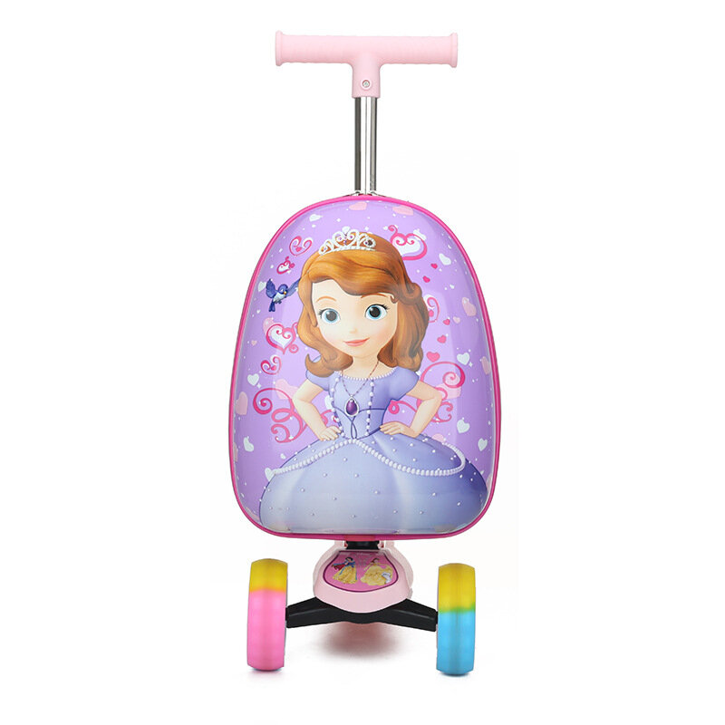 ABQP Children's Trolley Cases Cartoon Cabin Cases Can Be Sat and Ridden Travel Suitcase Kids' Luggage Set maletas de viaje