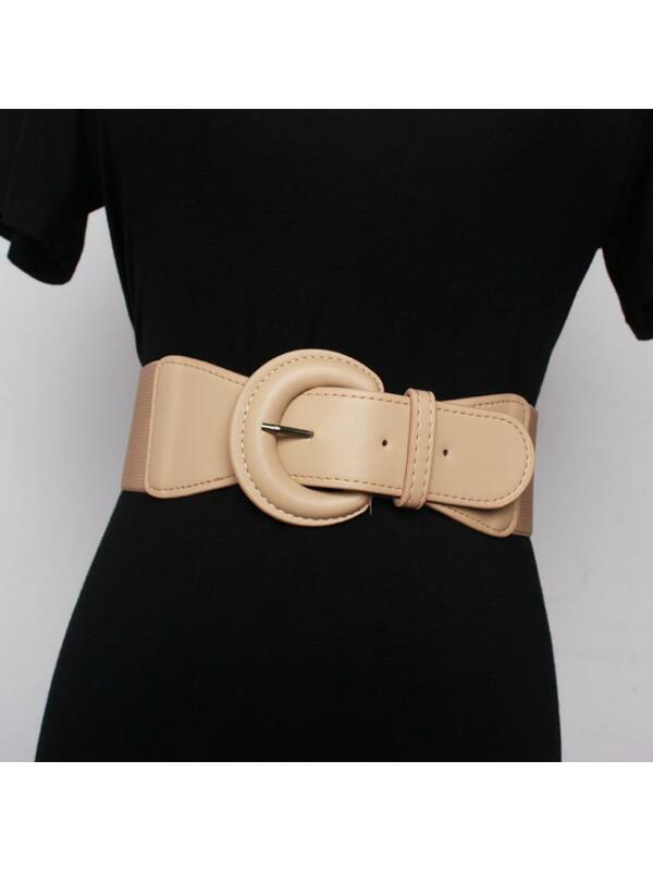 2022 cintura selagem decoração feminina moda toda em torno do casaco saia camisola elástico cintura encerramento cinto largo design redondo