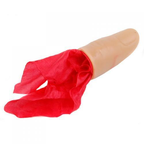 Wonder Thumb Tip with Red Silk Vanishing Trick Prop Christmas