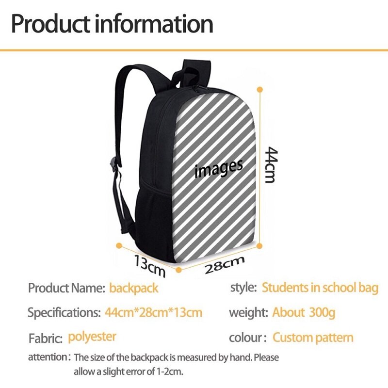 Belidome Blue Butterfly Design 3Pcs School Bags Set for Teen Boys Girls Schoolbag Backpack for Student Bookbag Mochila Infantil