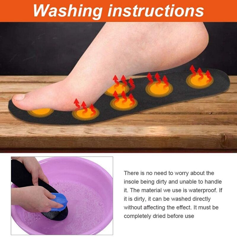 USB Heated Shoe Insoles Electric Foot Warming Pad Feet Warmer Sock Pad Mat Winter Outdoor Sports Heating Insoles