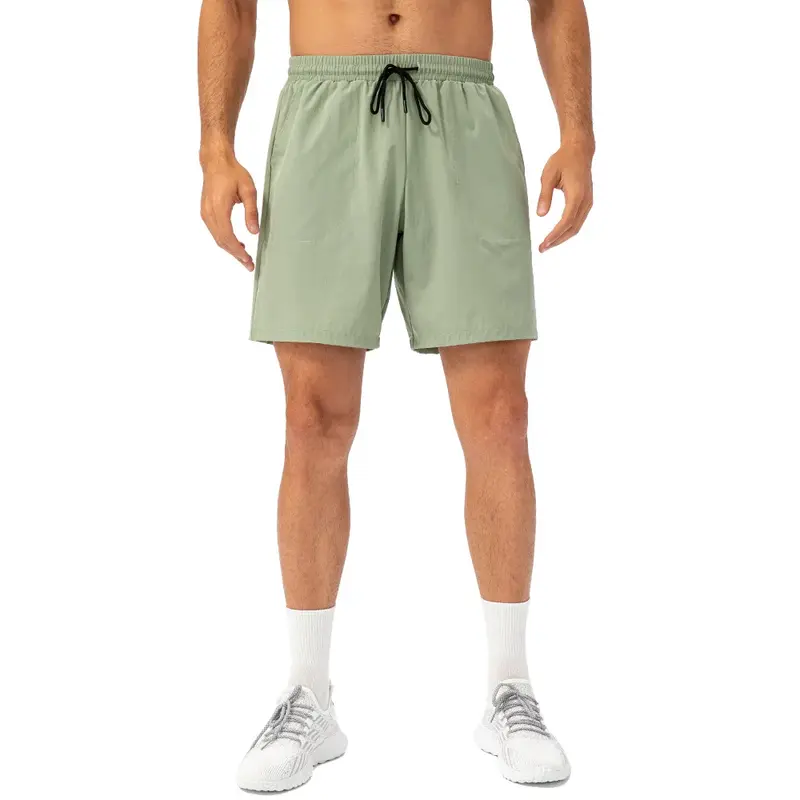 Мужские спортивные шорты AL, свободные облегающие шорты для бега и фитнеса, дышащие быстросохнущие прохладные спортивные шорты с карманами