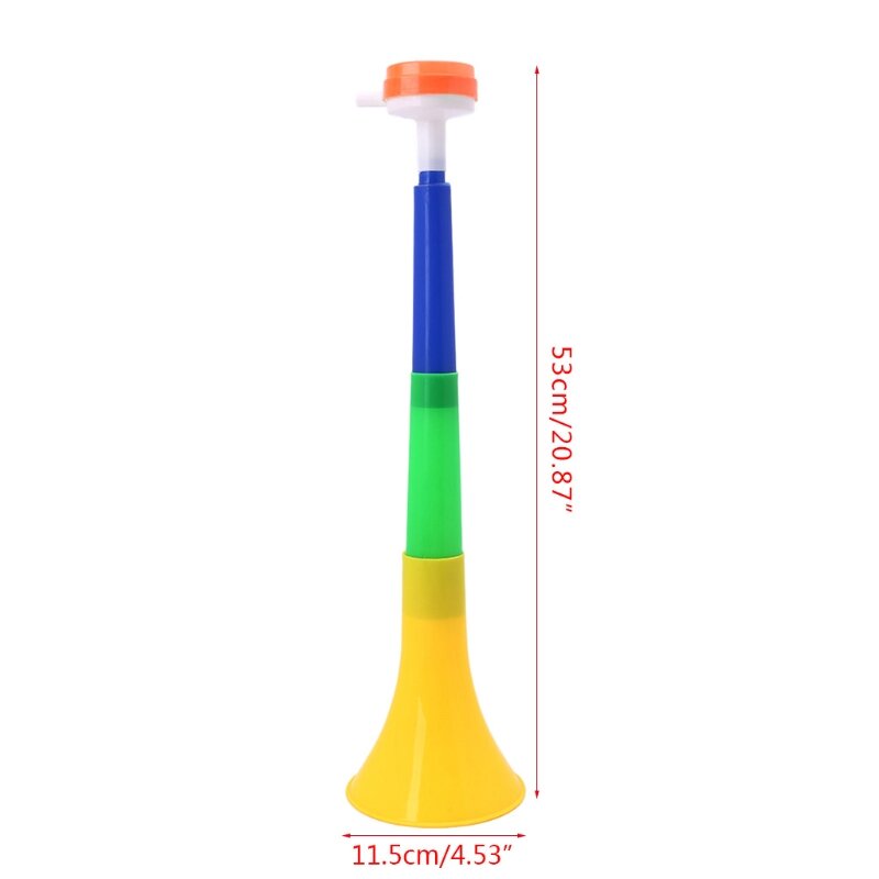 Пластиковый рог Cheer, большой рог для футбольных фанатов, реквизит для черлидинга Vuvuzela, детский трубный рог для новый для
