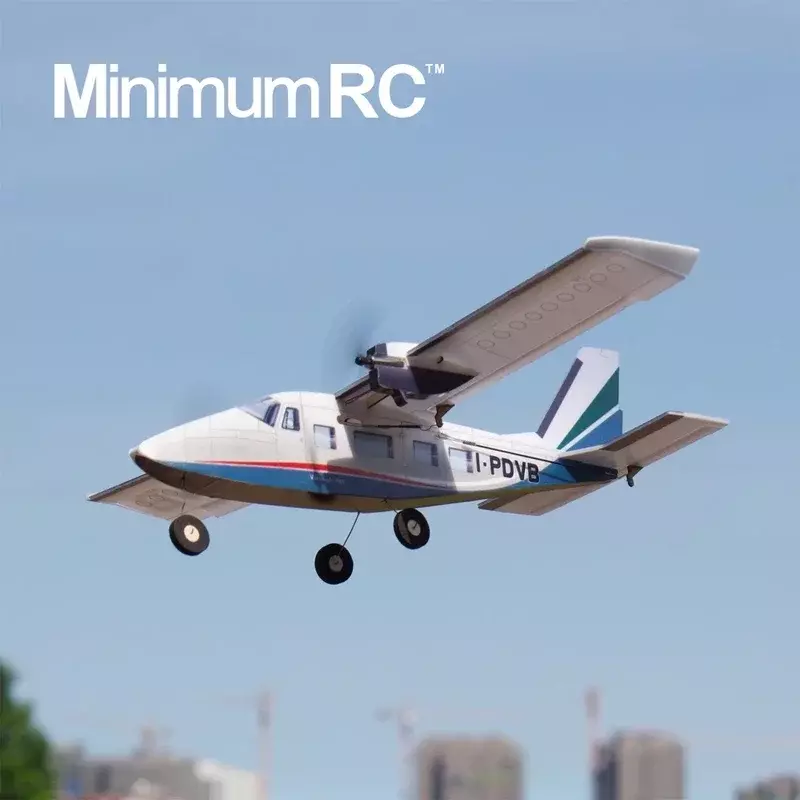 Minimumrc เครื่องบินอิตาลี P68คู่เครื่องยนต์ปีกคงที่เครื่องบิน4ช่องควบคุมระยะไกลเครื่องบินขนาดเล็กที่มีไจโรสโคปตัวเลือก
