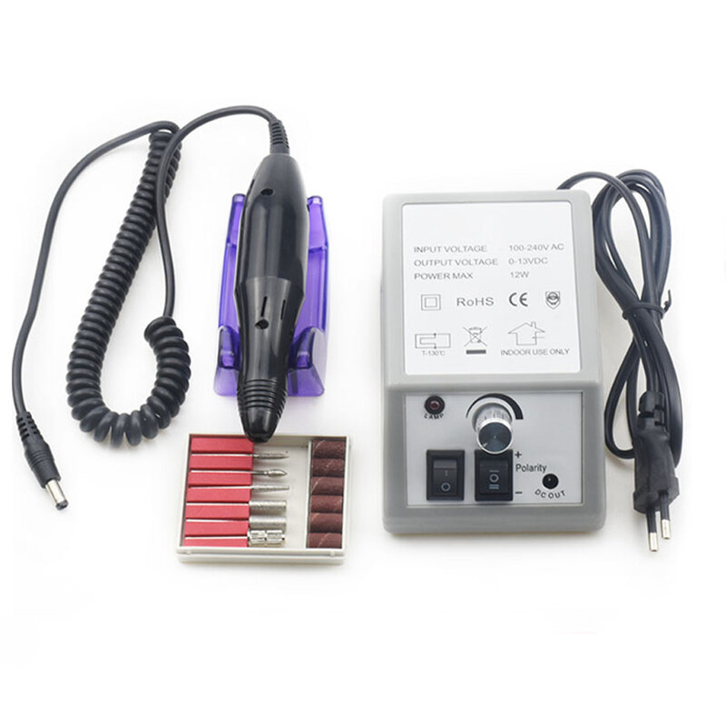 Taladro eléctrico profesional para uñas, aparato para manicura y pedicura, con cortador, Kit de herramientas para uñas, 35000/20000 RPM