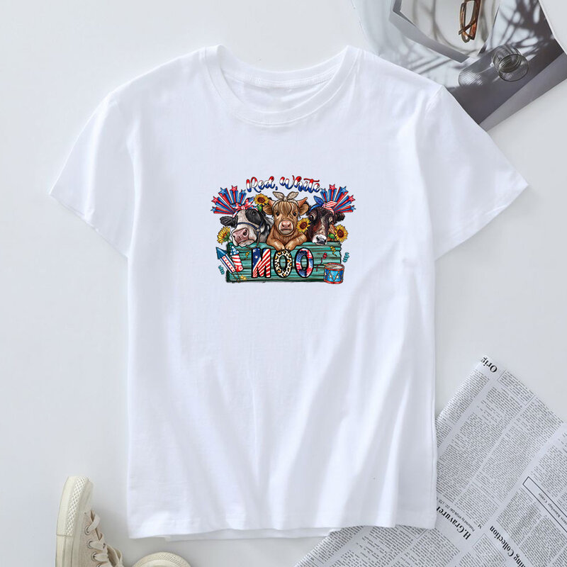 JFUNCY Oversized Tees Women's Top Summer Short Sleeve T-shirt Woman Clothing Female Tshirt 2024 Fashion Graphic T Shirts