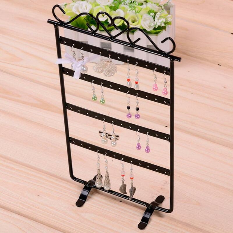48 Holes Jewelry Display Rack Corrosion Resistant Iron Jewelry Display Holder for Women
