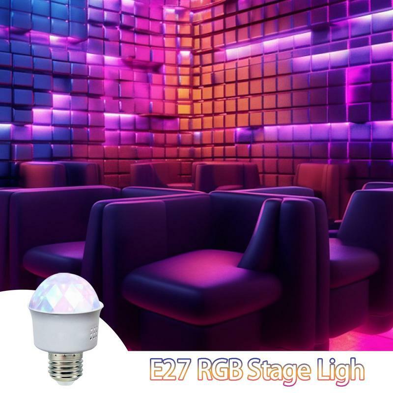 Ampoule Strob LED rotative réutilisable, ampoule de scène rotative automatique, lampe Chang pour fête, conférence de famille