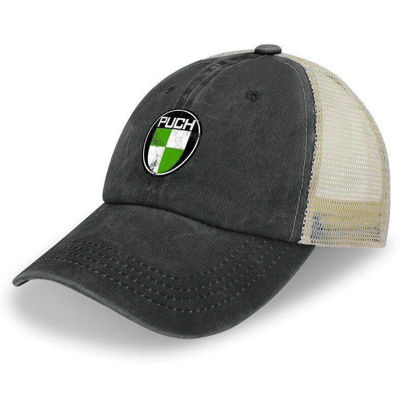 T3 Synro Puch Logo Grunge Bulli Vespa topi koboi skuter topi Trucker topi kustom topi wanita elegan pria