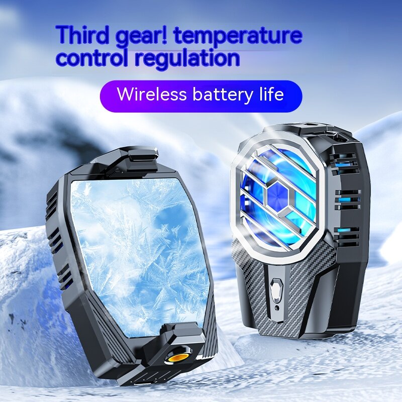 Handy-Kühler Lüfter 3-Gang-Kühler Telefon Kühlsystem kühlen Kühlkörper tragbaren Spiel Kühlkörper