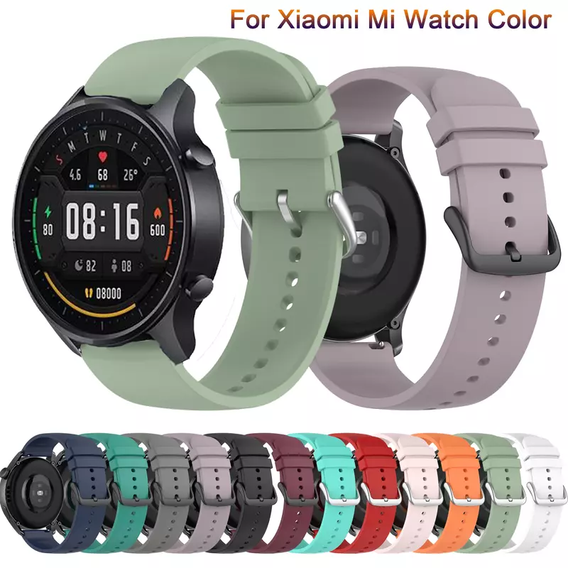 Ремешок силиконовый для Xiaomi Mi Watch, сменный спортивный цветной браслет для наручных часов Mi Watch