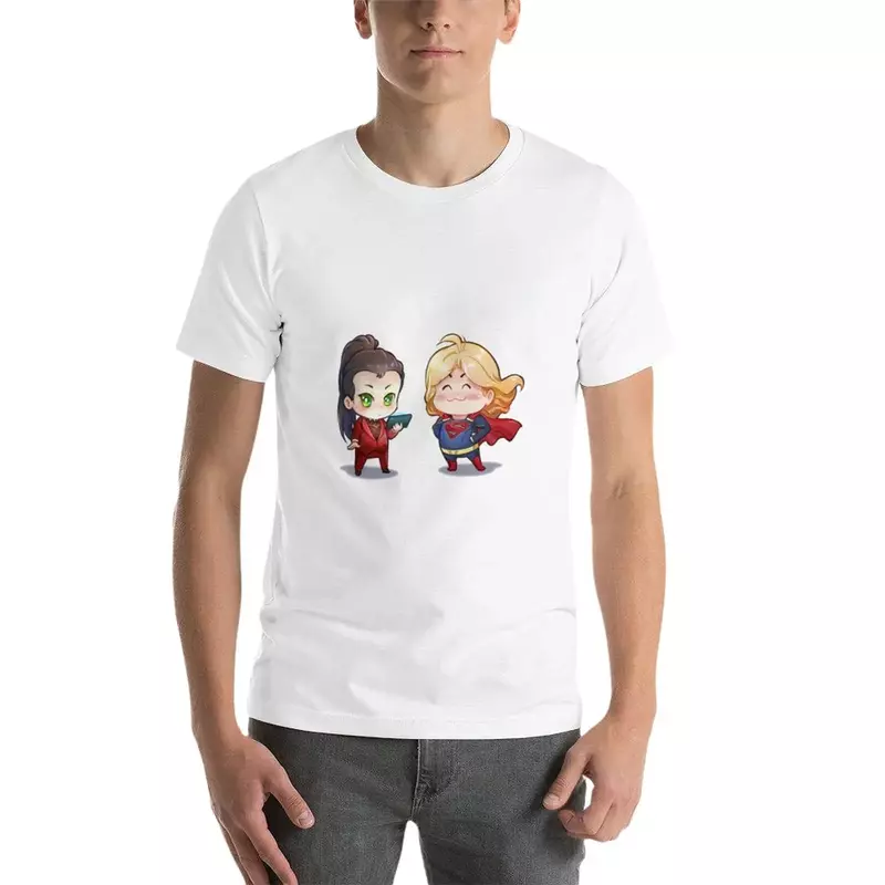 Camiseta de Supercorp Chibi para hombre, camisetas funnys blacks, ropa
