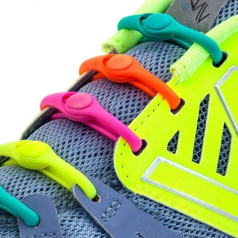 Modne okrągłe silikonowe elastyczne sznurowadła Unisex sportowe buty bez sznurówek koronki wszystkie trampki pasują do szybkich butów koronki