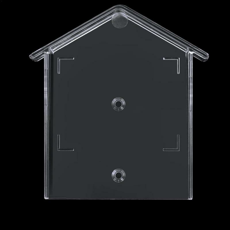 Кольцевой протектор дверного звонка прозрачный дождевик в форме дома универсальный протектор для визуальных дверных звонков камеры устойчивый к погоде