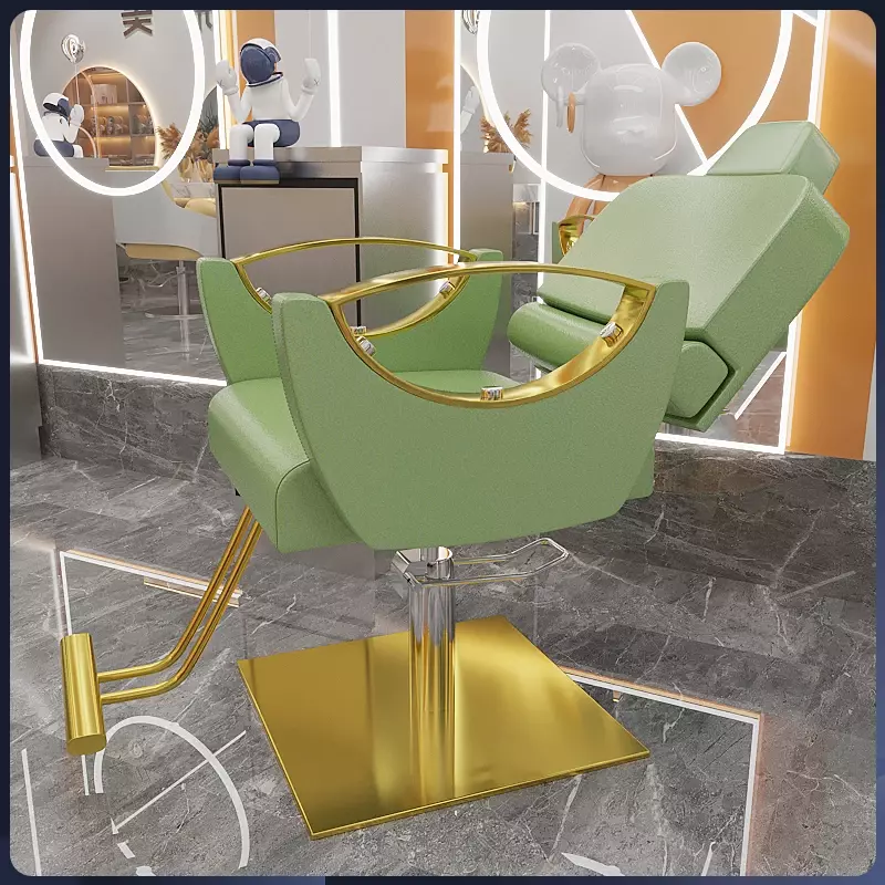 Парикмахерское кресло Accent со спинкой, специальная сетка для парикмахерской, вращающийся стул для подъема волос, домашний декор
