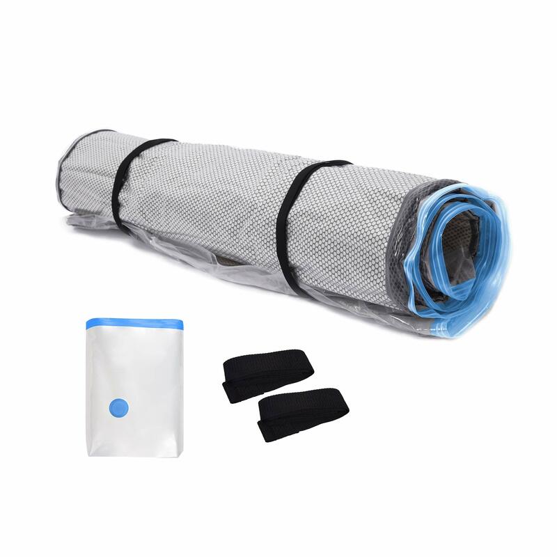 Mattress Vacuum Bag with Blue Zipper for Moving, Storage, Vacuum Seal Mattress Bag with Straps