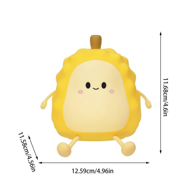 USB Touch LED Rechargeable Dimmable Cartoon Night Light Warm Light Brightness Adjustment Creative Durian Bedroom Ambient Light