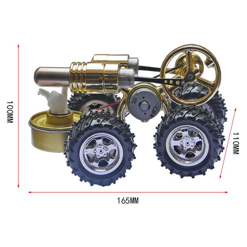 Modelo de Motor de coche Stirling, juguete educativo de experimento de ciencia física, potencia de vapor, juguete experimental
