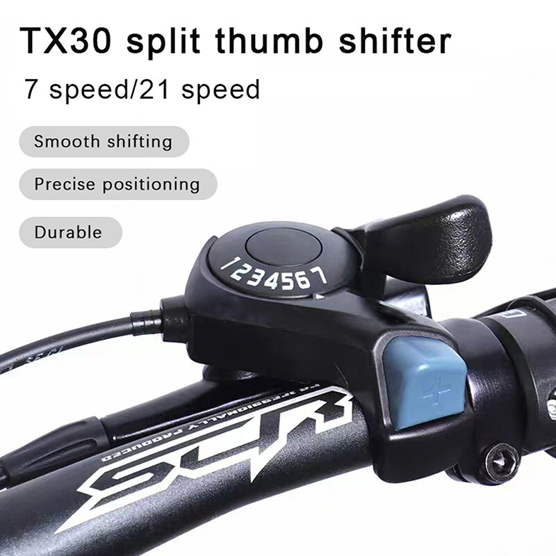 Dedo dividido para bicicleta de montaña, transmisión de velocidad 6,7/21, accesorios para montar en bicicleta, Tx30-7